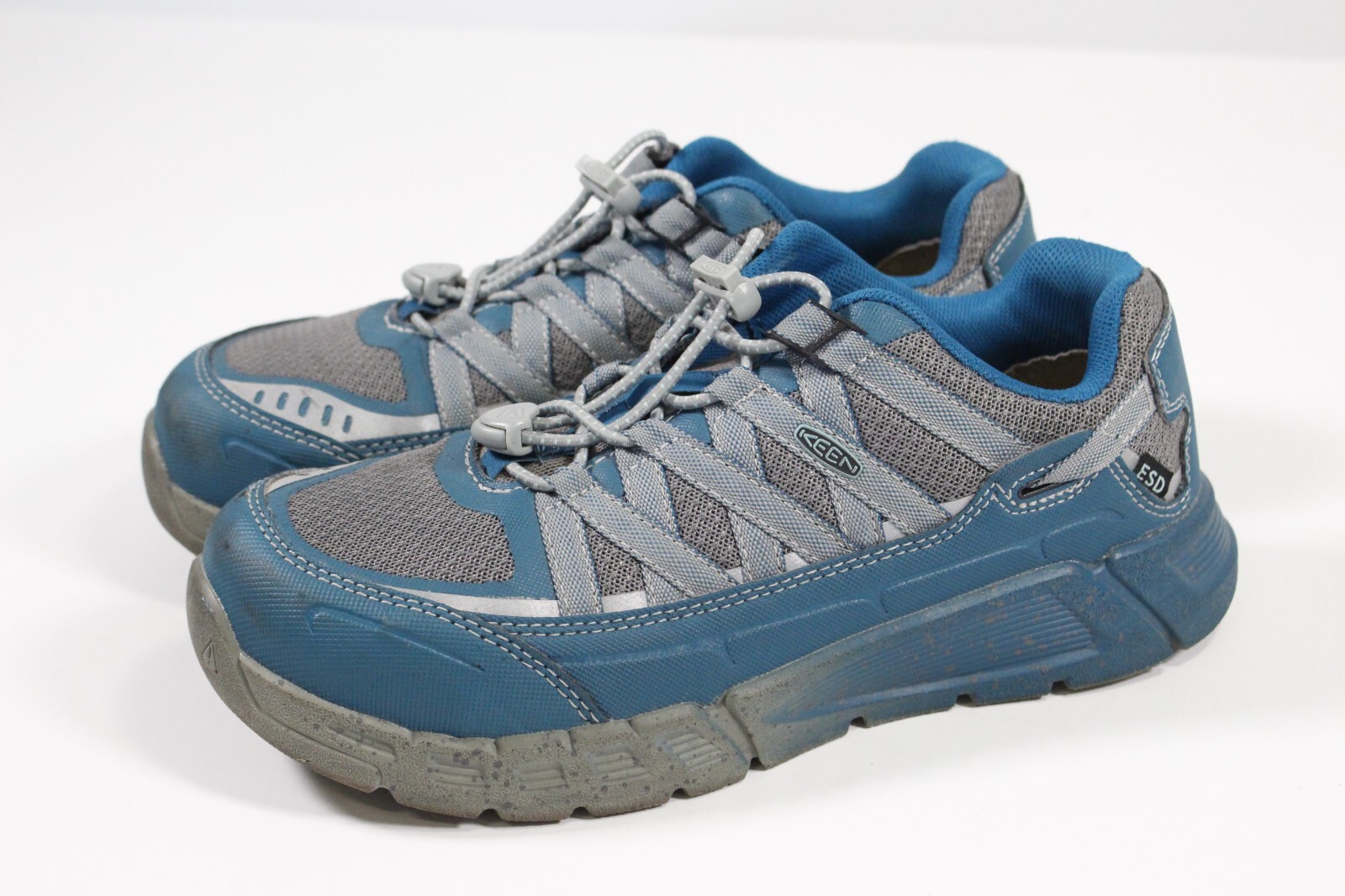 Scarpe da lavoro Keen Asheville donna taglia 7 5 W blu acqua ESD punta alluminio industriale