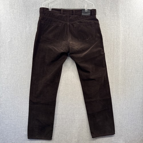 Ermenegildo Zegna Corduroy Pants Mens 37x34 Brown Straight Gray Casual Chino* - Imagen 11 de 16