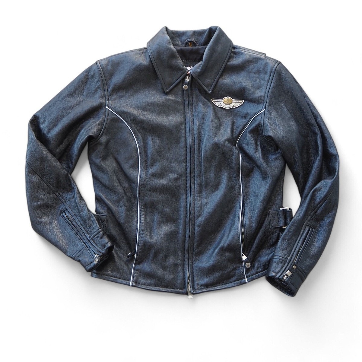 Harley-Davidson レディース レザージャケット フリーサイズ バノッカー・ウォータープルーフH-D Triple Vent Systemレザー