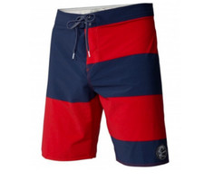 NEW O'NEILL sz 30 board shorts swim Hyperfreak Basis red blue mid length