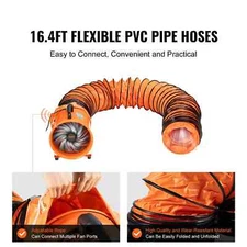 16.4 ft Duct Hose For 12" Utility Blower Fan