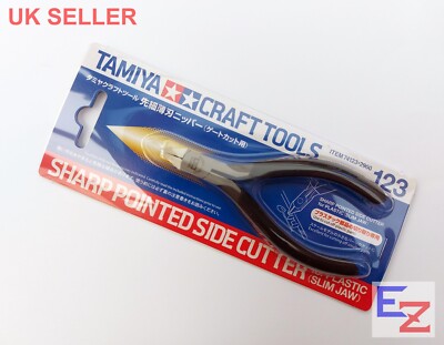 Tamiya 74123 Bastelwerkzeuge scharfer spitzer Seitenschneider schmale Backe für Plastikmodell