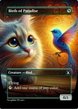 Birds of Paradise - High Quality Altered Art Custom Cards