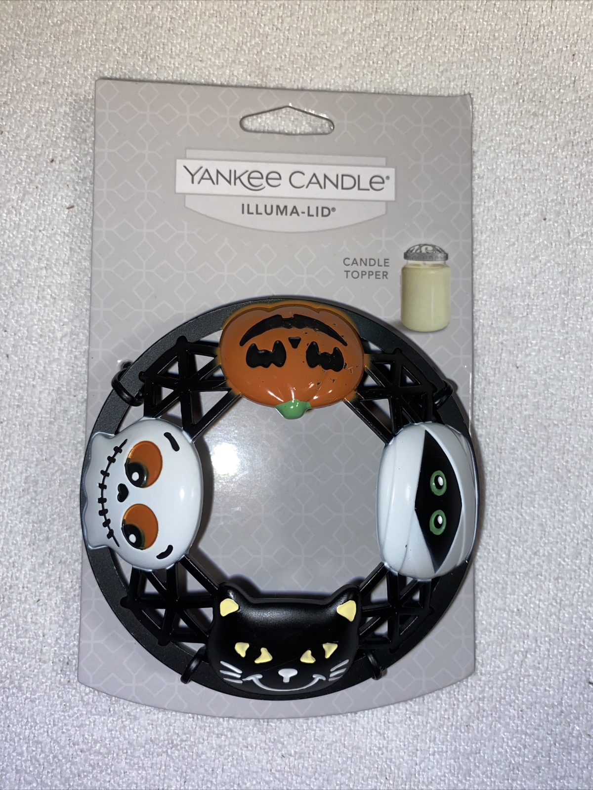 YANKEE CANDLE HALLOWEEN FRIENDS ILLUMALID JAR CANDLE TOPPER NEW WITH TAGS eBay
