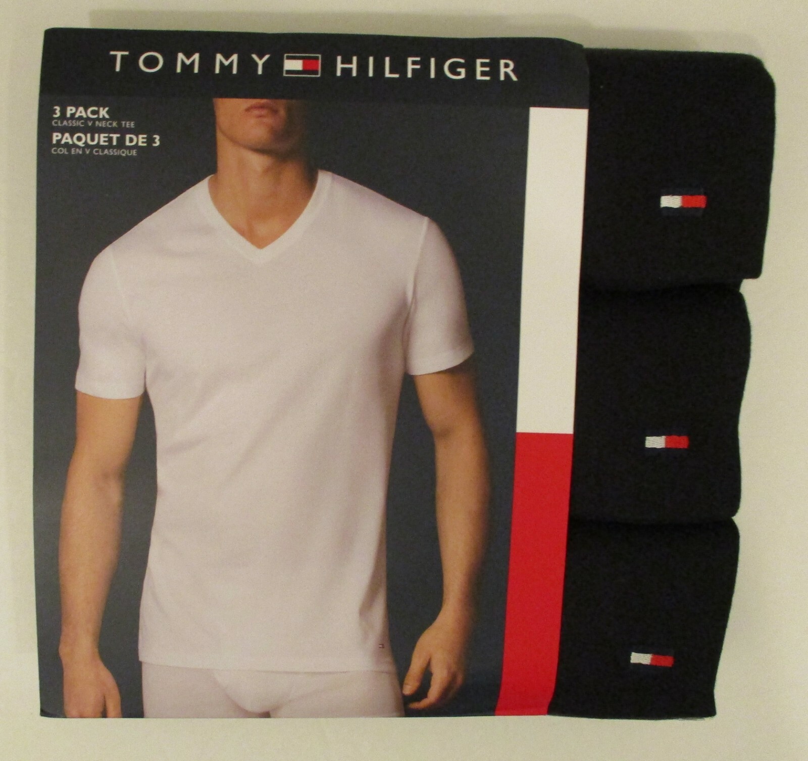 3 TOMMY HILFIGER MENS 100% COTTON WHITE V NECK S M L XL XXL T-SHIRTS UNDERSHIRTS thumbnail 11