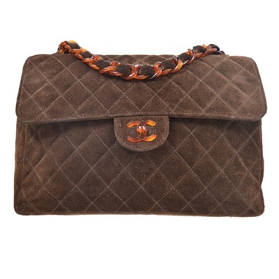 chanel purse brown