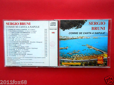 CD, Compact Disc, Sergio Bruni, Comme Se Canta A Napule, A Sunnambula,The
