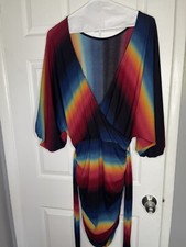 2x Multicolor Fitted Dress