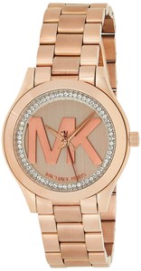 michael kors mini slim runway watch rose gold