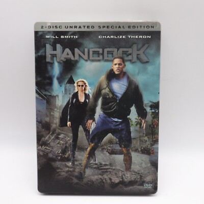 Hancock Steelbook DVD 2-Disc Unrated Special Edition Will Smith Charlize Theron