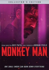 Monkey Man Dvd Free Shipping Brand New Sealed Jordan Peele w/Slipcover