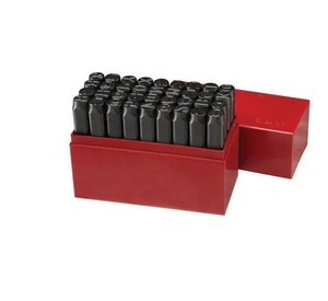 36 Pc 3 8 Steel Metal Punch Letter Number Stamp Stamping Kit Set Plastic Case 792363606691 Ebay