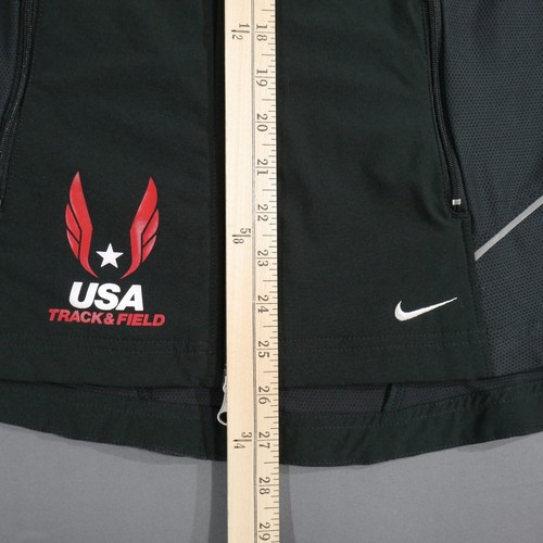 Nike Vest USA Track & Field Women's Size L Black Full Zip Running Active Top - Picture 12 of 18