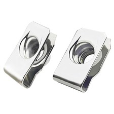1/4"-20 Regular Extruded U-Nut, U-Style Clip-On Nuts, Stainless Steel 18-8 3...