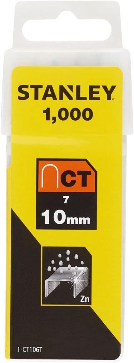 Stanley 1-CT106T Klammern Тип 7 Комплект 1000 штук 10 мм 4090₽