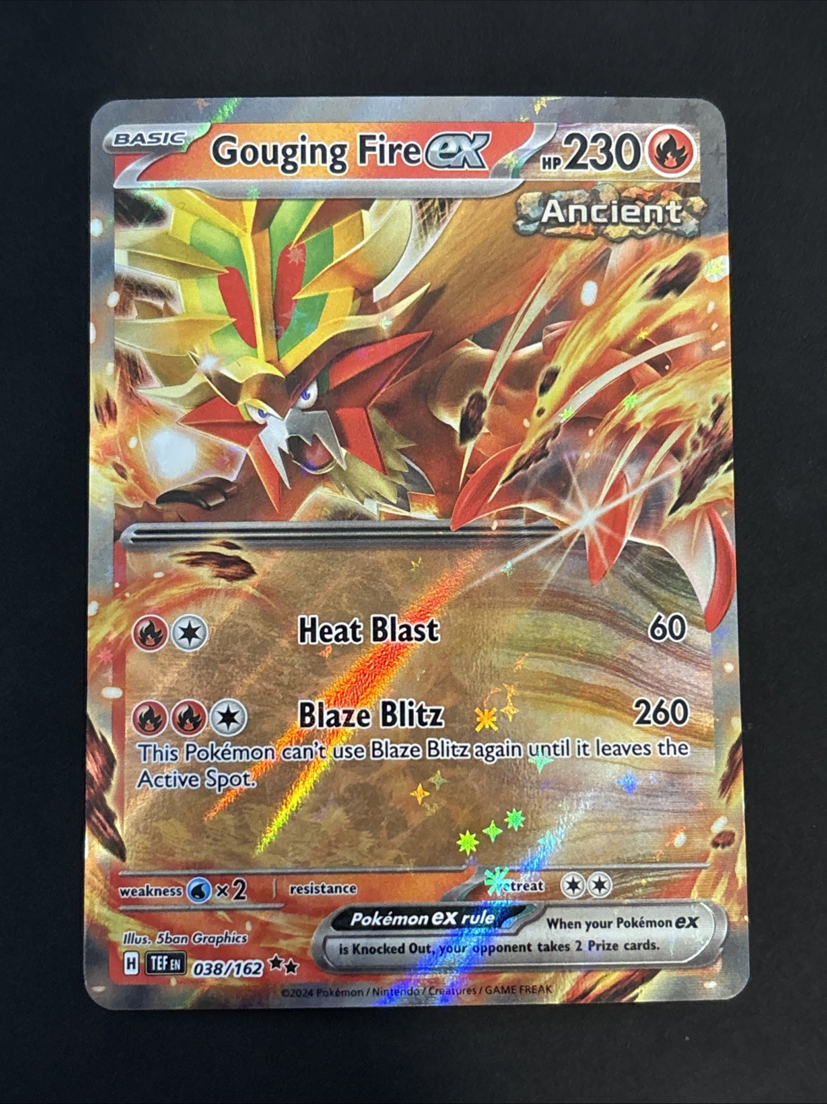 Gouging Fire EX 38/162 Pokemon Temporal Forces