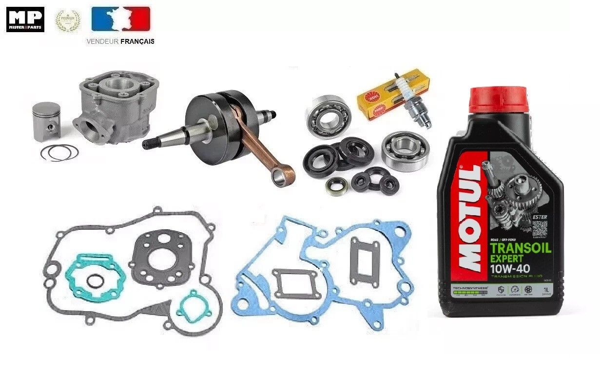 Kit vilebrequin renforcé et cylindre piston à haute étanchéité pour Derbi