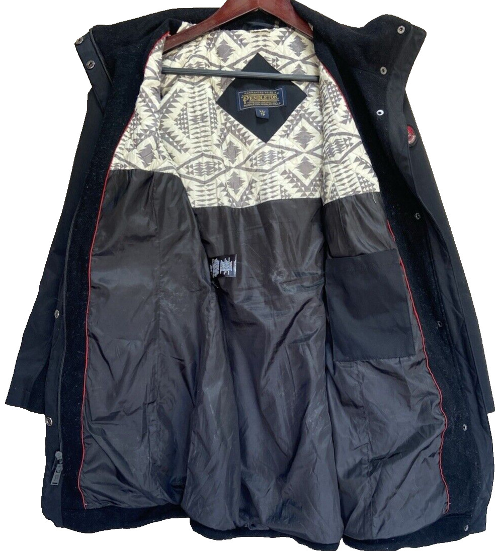 Pendleton Parka Hooded Women's Jacket Wool Vtg Ge… - image 6