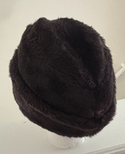 Valerie Stevens Womens Black Suede Faux Fur Brim Winter Hat Snow 6470 NWT Valerie Stevens Accessories for Women on Sale up to 90% Off  main image 2