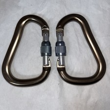2 Black Diamond Locking Carabiner 24, 7 KN 0333 Climbing Gear