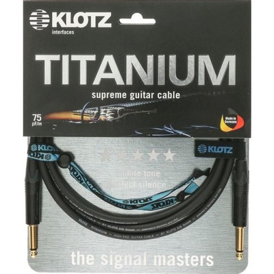 Klotz TI-0600PP Titanium Instrumentenkabel 6 m - Instrumentenkabel