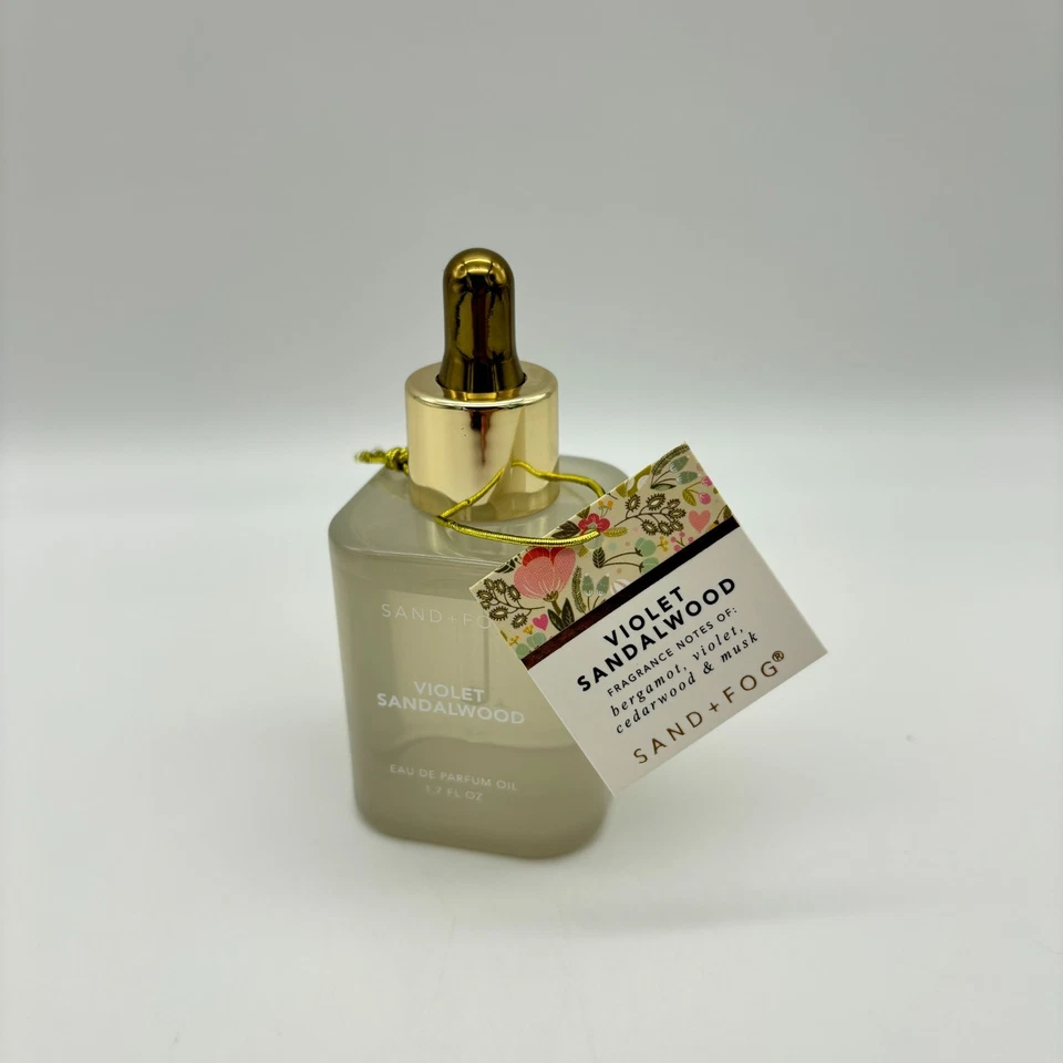 Sand & Fog VIOLET SANDALWOOD Eau De Parfum 1.7 oz Perfume Oil, Dropper Bottle - Image 2 of 3