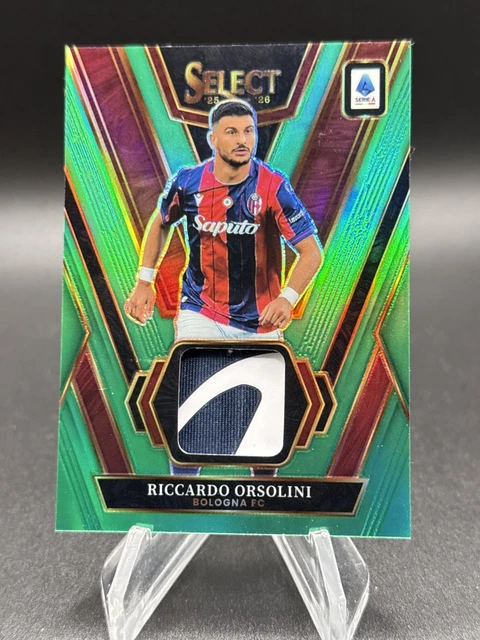 2025-26 Panini Select Serie A Swatches Riccardo Orsolini Green Patch 1/5 #SW-RO
