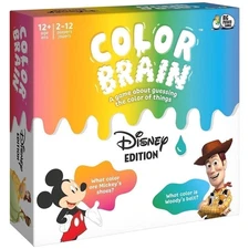 Spin Master Disney Color Brain Board Game – Family Trivia Card Game for Ages 12+