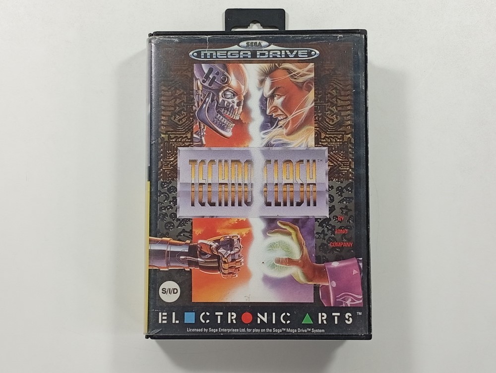 TECHNO CLASH SEGA MEGADRIVE (MD) PAL-EURO (COMPLETE - BOX DAMAGE)