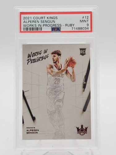 ALPEREN SENGUN 2021-22 COURT KINGS WORKS PROGRESS RUBY ROOKIE /149 PSA 10 Q7180