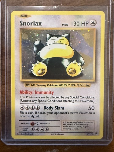 Pokémon TCG Snorlax XY179 XY Holo LP
