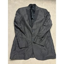 John Varvatos USA Mens Charcoal Textured Shawl Collar Tuxedo Blazer Size 38