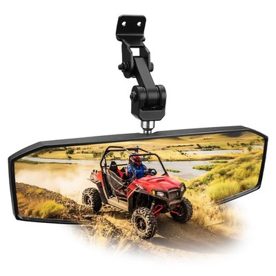 SHEJISI UTV Rear View Mirror, Polaris Ranger Mirror Medium, black 