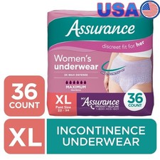 Incontinence Underwear Women Maximum Absorbency Discreet Comfort Fit Anti-Odor