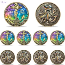 10pc US Navy Core Value Sailor's Creed Challenge Coin - Honor Courage Commitment