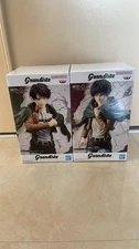 [NEW] BANPRESTO Attack on Titan Grandista Eren Yeager & Levi Ackerman Figure Set