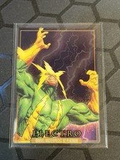 2024 SkyBox Marvel Masterpieces 92 Platinum Electro #23 Clear Cut
