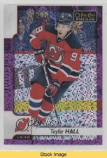 2017-18 O-Pee-Chee Platinum Violet Pixels Taylor Hall #40 READ 01ks