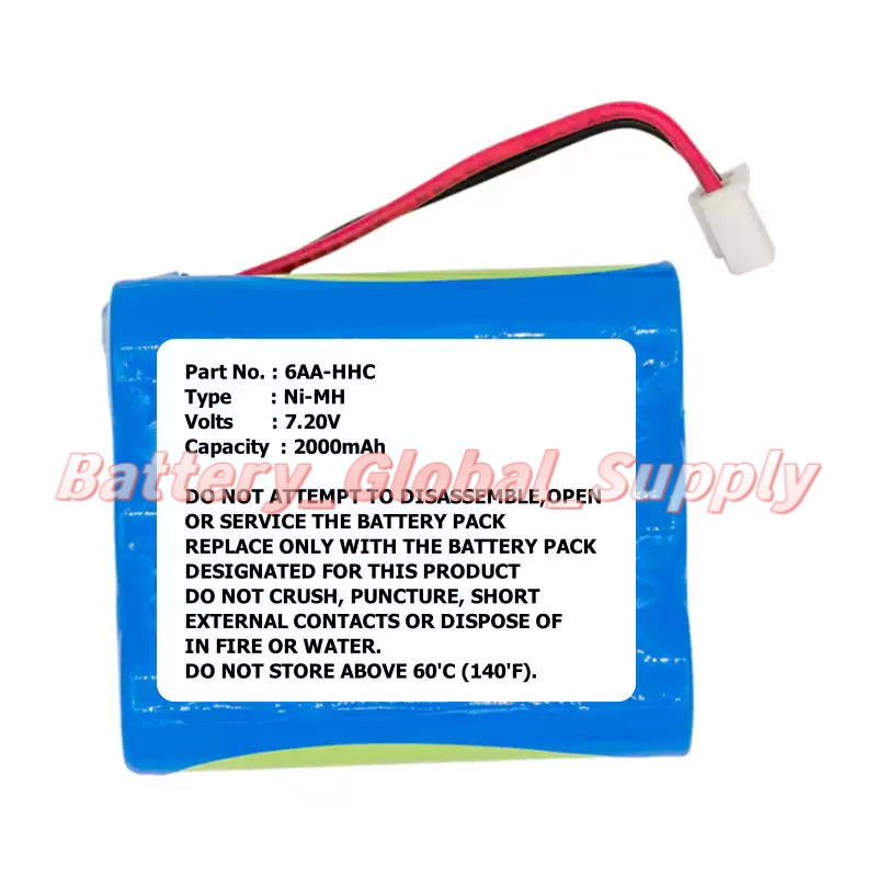 For 6AA-HHC TDK Life on Record A73 Boombox Battery 7.2V 2000mAh High Quality NEW