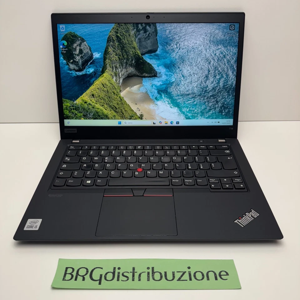 Notebook LENOVO THINKPAD T14 FHD INTEL i5 10310U 16GB RAM 256GB SSD WIN11 USBC - Immagine 2 di 4