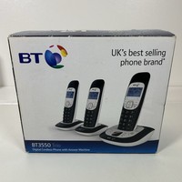 BT 3550 Trio Digital Cordless Telephone - Answering Machine Landline Home Phone