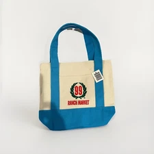 99 Ranch Market Blue Mini Canvas Tote Bag Limited
