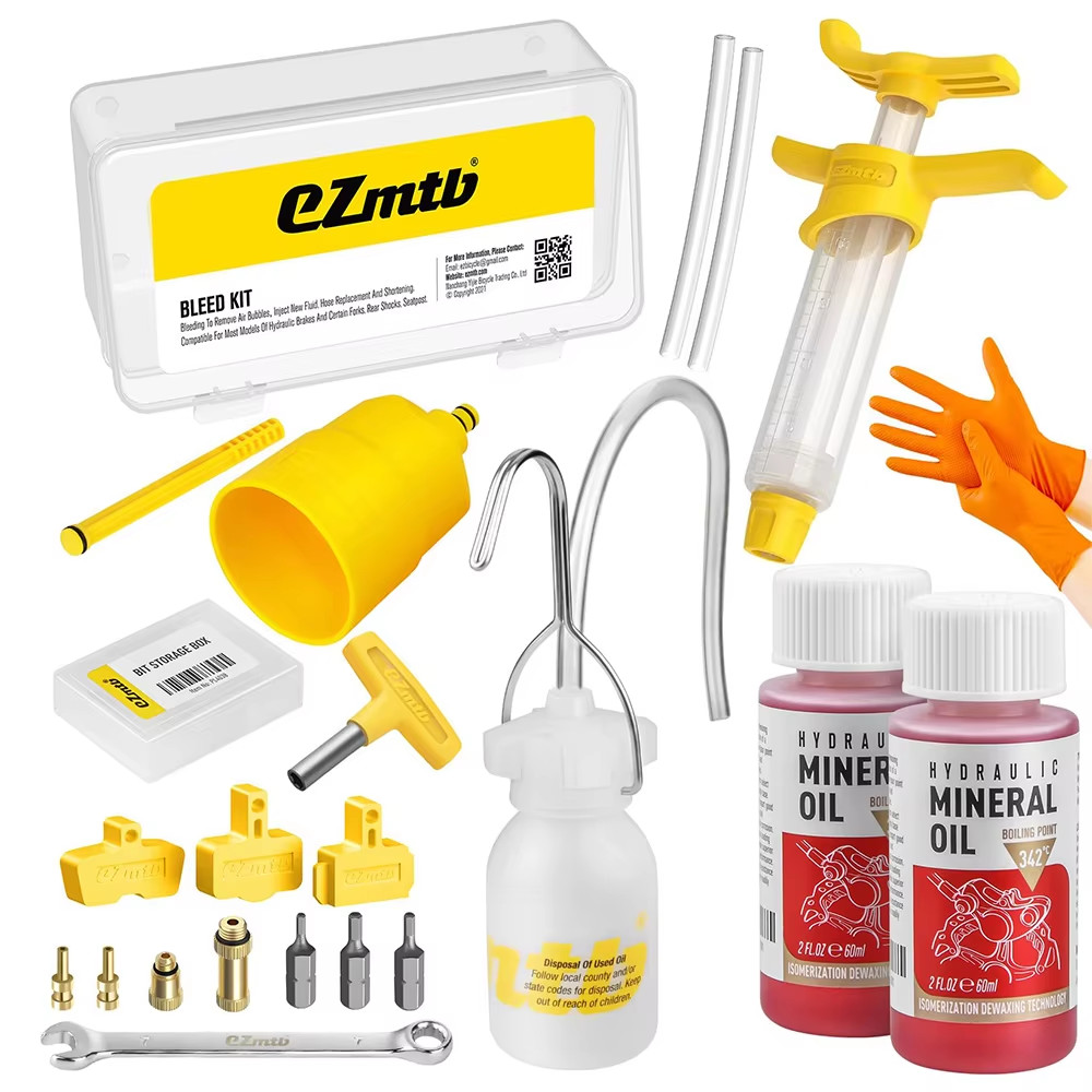 Brake bleed kit Shimano pour purge liquide frein hydraulique VTT et route