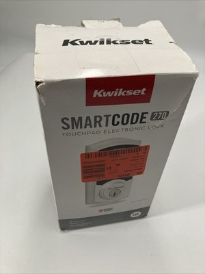 Kwikset SmartCode 270 Touchpad Electronic Deadbolt Satin Nickel 992700-002 READ