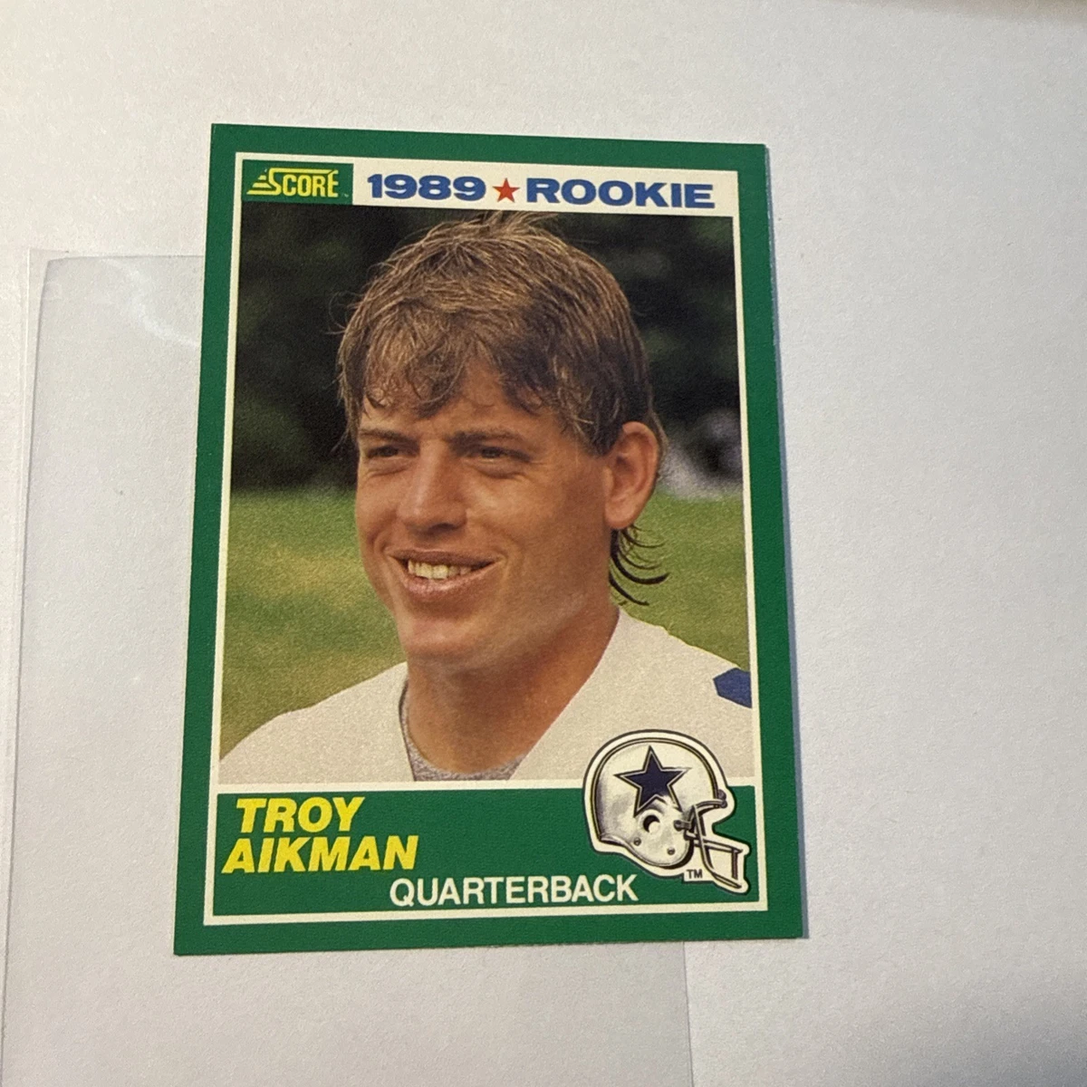 Troy Aikman Football SCORE Rookie Sports Trading Card Singles for