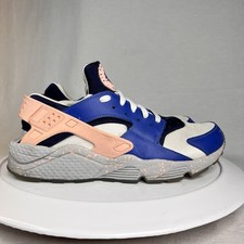 Nike Air Huarache Run Nike ID Blue White Peach 2020 Sz 11 Fits Like Sz 10 