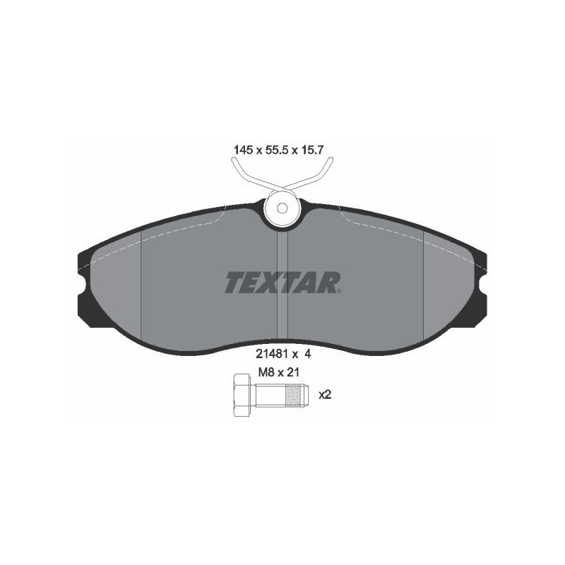 TEXTAR 2148101 Brake Pads Set Front for Terrano Vanette Maverick Serena Cub