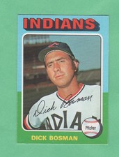 1975 OPC # 354 Dick Bosman Nrmnt-mt POP 2