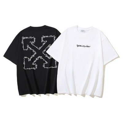 Off White T-Shirt Black / White S-M-L-XL
