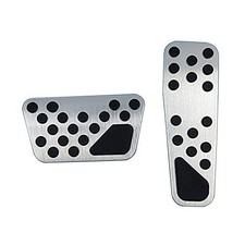 Aluminum Alloy Pedal Cover for Dodge Challenger 2008-2023 for Charger Silver